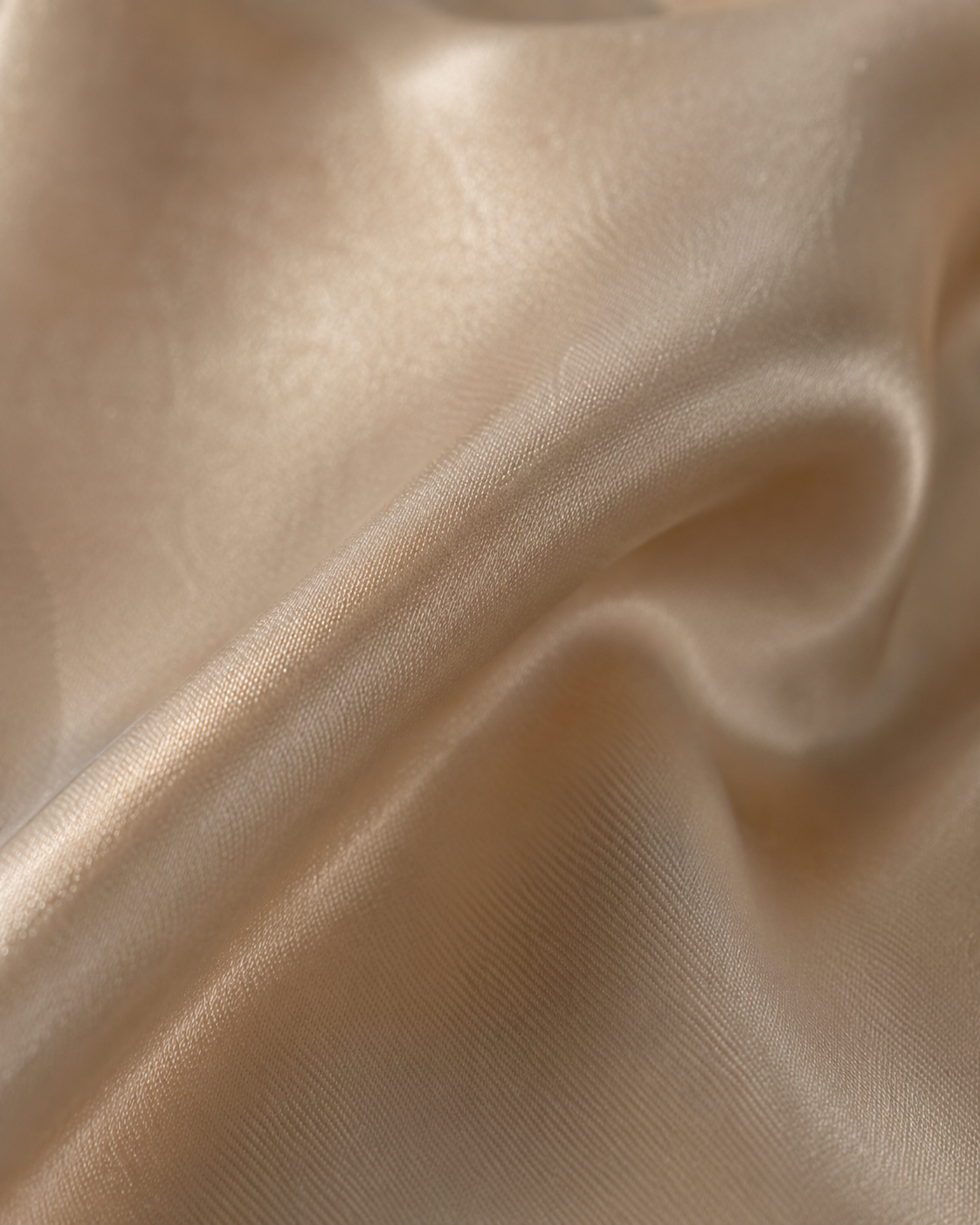 Champagne silk fabric detail