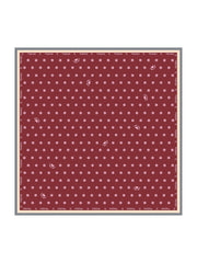 Wine mulberry silk paw print square scarf, 90x90cm.