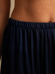 19Momme Washable Silk Wide Leg Women's Sleep Pants with Elastic Waist