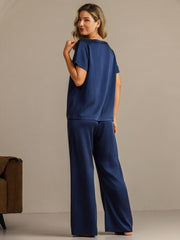 19Momme Women's Washable Silk Short Sleeve Pajamas Set