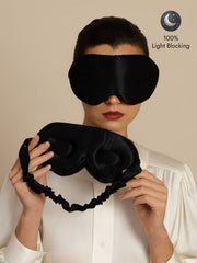 22 Momme 100% Mulberry Silk 3D Sleep Mask With Upgraded Nose Wings