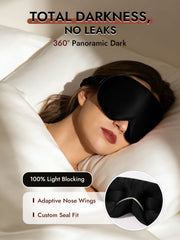 22 Momme 100% Mulberry Silk 3D Sleep Mask With Upgraded Nose Wings