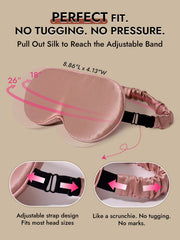 22 Momme 100% Mulberry Silk 3D Sleep Mask With Upgraded Nose Wings
