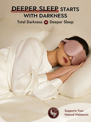 22 Momme 100% Mulberry Silk 3D Sleep Mask With Upgraded Nose Wings