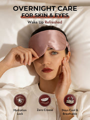 22 Momme 100% Mulberry Silk 3D Sleep Mask With Upgraded Nose Wings