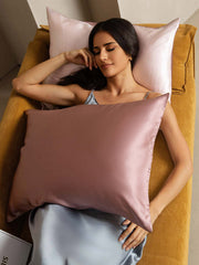 22Momme 100% Mulberry Silk Pillowcase - Two-tone Design