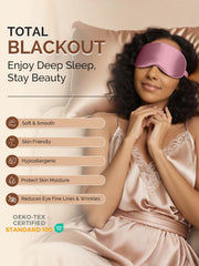 22Momme Pure Silk 3D Contoured Adjustable Eye Mask