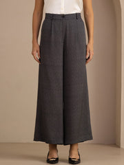22Momme Silk Women’s High Waist Wide Leg Business Classic Pants With Pockets
