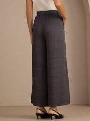 22Momme Silk Women’s High Waist Wide Leg Business Classic Pants With Pockets