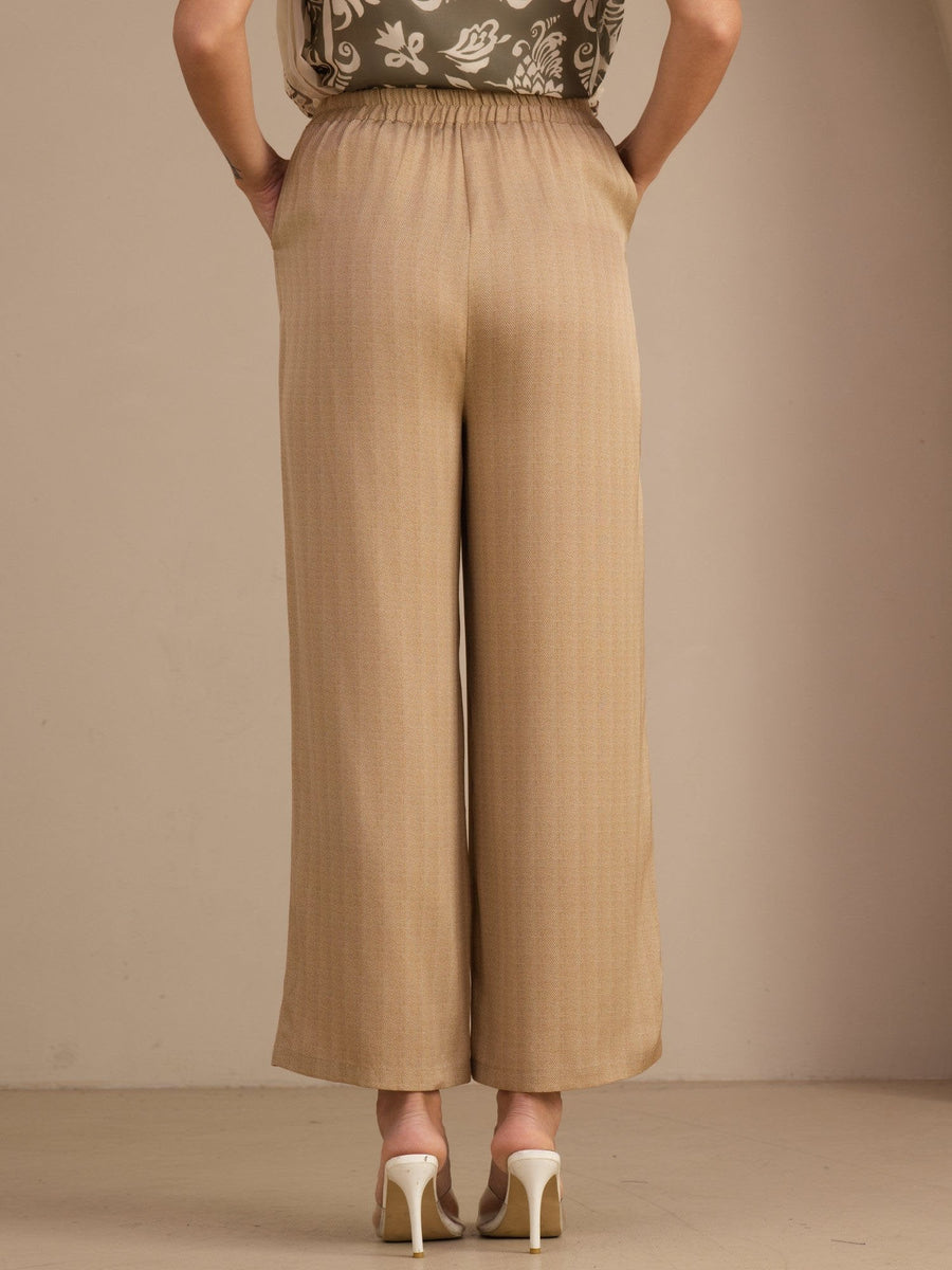 22Momme Silk Women's High Waist Wide Leg Long Pants With Pockets
