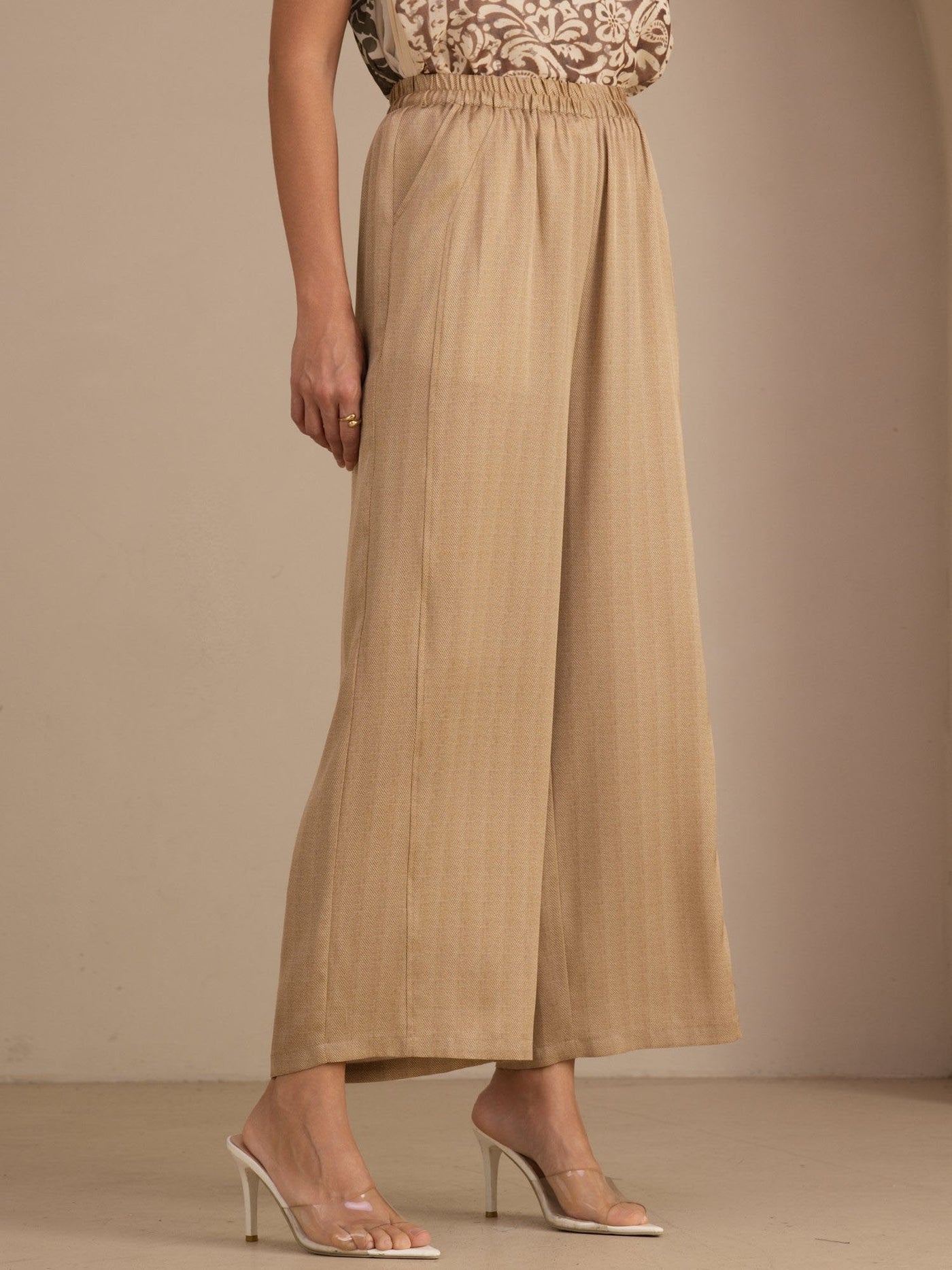 22Momme Silk Women's High Waist Wide Leg Long Pants With Pockets