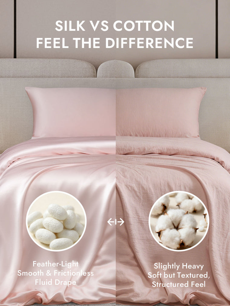 25Momme Mulberry Silk Seamless Duvet Cover (WITHOUT PILLOWCASES)