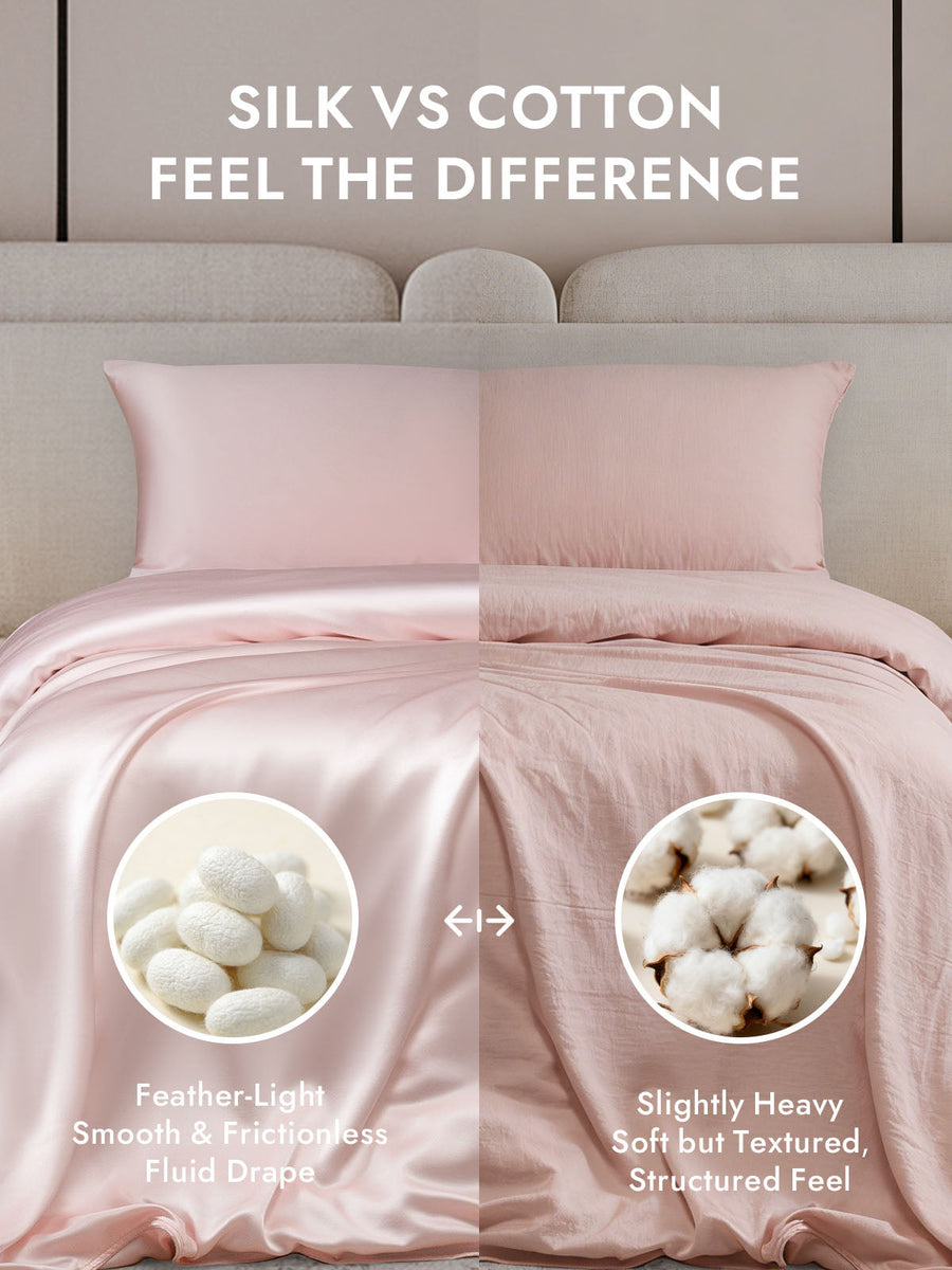 25Momme Mulberry Silk Seamless Duvet Cover (WITHOUT PILLOWCASES)
