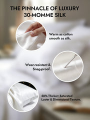 2Pcs 30Momme 100% Silk Pillowcases Bundle- Hidden Zipper