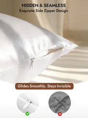 2Pcs 30Momme 100% Silk Pillowcases Bundle- Hidden Zipper