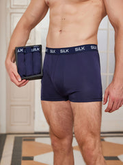 3Pcs Men‘s Ultra Soft Comfy Pure Silk Boxer Underwear