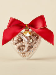 3Pcs Pure Silk Holiday Skinny Hair Scrunchie Ornament - 1cm