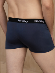 3Pcs Pure Silk Men's Comfort Breathable Boxer Brief Underwear