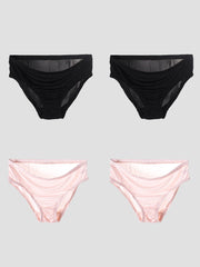 4Pcs Mulberry Silk Jersey Panties (Bra NOT Included)