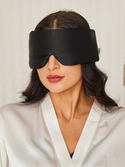 Adjustable Velcro Wrap-Around Silk Sleep Eye Mask