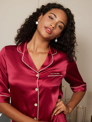 Clearance - 100% Mulberry Silk Half Sleeve Nightshirt