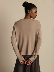 Clearance - 100% Mulberry Silk Women's V-Neck Long Sleeve Basic Cardigan