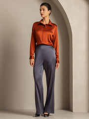 Clearance - 19Momme Silk Long Sleeve Lapel Collar Women's Shirt