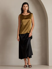 Clearance - 19Momme Silk Sleeveless Round Neck Women's Tank Top
