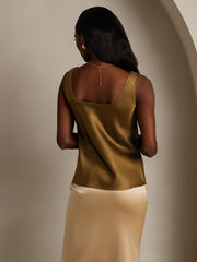 Clearance - 19Momme Silk Sleeveless U Neck Women's Tank Top