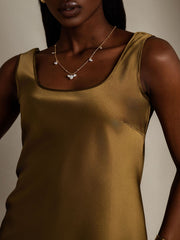 Clearance - 19Momme Silk Sleeveless U Neck Women's Tank Top