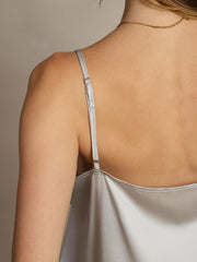 Clearance - 19Momme Silk Spaghetti Strap Round Neck Camisoles
