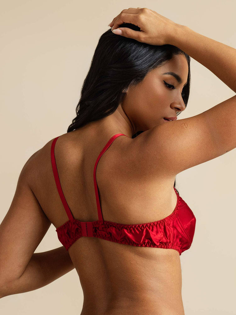 Clearance - Pure Silk Bra with Adjustable Straps