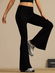 Clearance - Pure Silk Women's Flare Pants High Waisted Bell Bottom