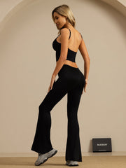 Clearance - Pure Silk Women's Flare Pants High Waisted Bell Bottom