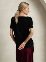 Clearance - Silk Blend V-neck Women's T-Shirt