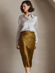 Clearance - Silk Classic Daily Basic Shirt