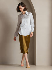 Clearance - Silk Classic Daily Basic Shirt