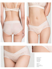 Clearance - Silk Knitted Pregnant Woman V-Waist Panties (Bra NOT Included)