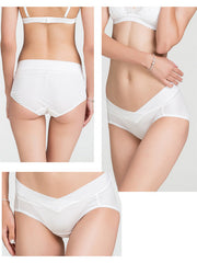 Clearance - Silk Knitted Pregnant Woman V-Waist Panties (Bra NOT Included)