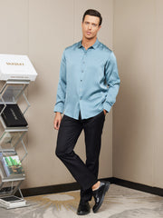 Clearance - Silk Mens shirt with Long Sleeves