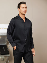Clearance - Silk Mens shirt with Long Sleeves