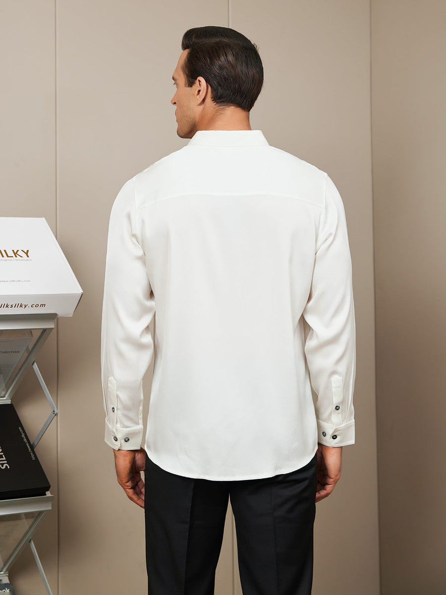 Clearance - Silk Mens shirt with Long Sleeves