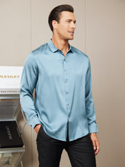 Clearance - Silk Mens shirt with Long Sleeves
