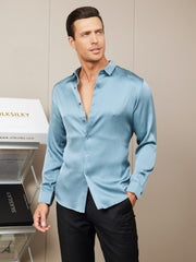 Clearance - Silk Mens shirt with Long Sleeves