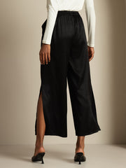 Clearance - Women's 19Momme Silk Wide Leg Split Pants