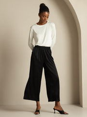 Clearance - Women's 19Momme Silk Wide Leg Split Pants