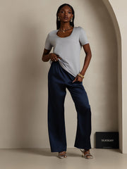 Clearance(US Warehouse) - Silk Blend U-Neck Women's T-Shirt