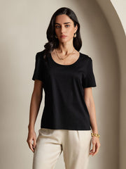 Clearance(US Warehouse) - Silk Blend U-Neck Women's T-Shirt
