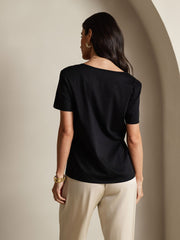 Clearance(US Warehouse) - Silk Blend U-Neck Women's T-Shirt