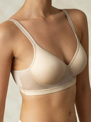 Comfortable Wireless Silk Jersey Bra